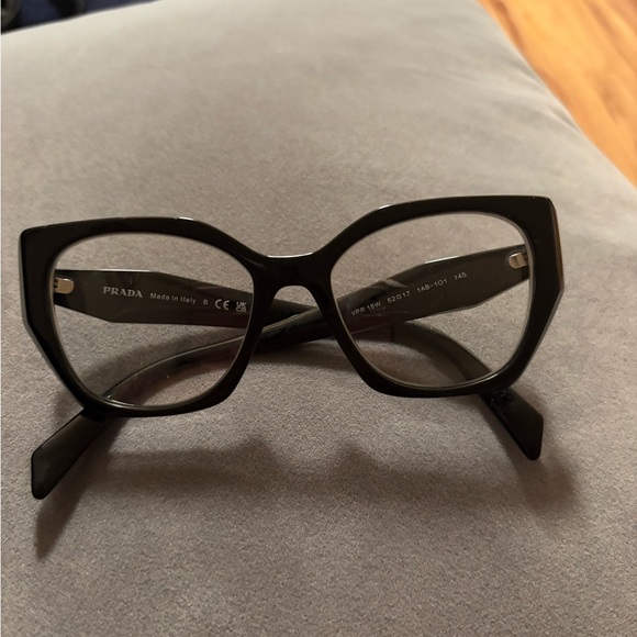 Prada Black Cat-Eye Glasses - Picture 1 of 4